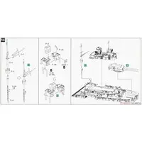 1/700 Scale Model Kit - Battlecruiser Model kits / German cruiser Prinz Eugen & German battleship Bismarck