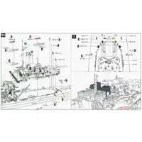 1/700 Scale Model Kit - Battlecruiser Model kits / German cruiser Prinz Eugen & German battleship Bismarck