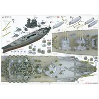 1/700 Scale Model Kit - Warship plastic model kit / Japanese Battleship Yamato