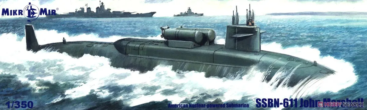 1/350 Scale Model Kit - Nuclear submarine