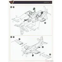 1/48 Scale Model Kit - 1/72 Scale Model Kit - Fighter aircraft model kits / Douglas A2D Skyshark
