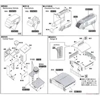 1/700 Scale Model Kit - Fire-Engine / Lockheed F-117 Nighthawk & F-111 Aardvark & McDonnell Douglas AV-8B Harrier II & Lockheed C-130 Hercules