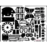 1/48 Scale Model Kit - Etching parts / Mitsubishi J2M Raiden