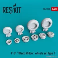 1/48 Scale Model Kit - Detail-Up Parts / Northrop P-61 Black Widow