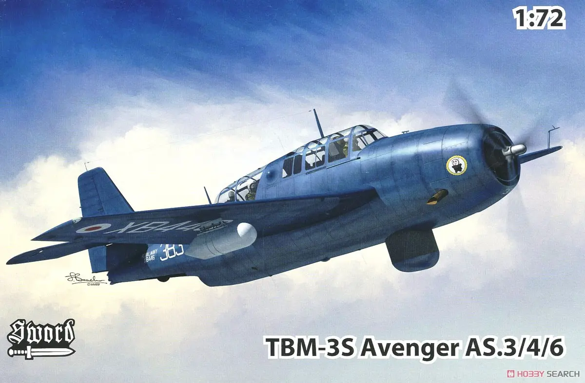 1/72 Scale Model Kit - Torpedo bomber / TBM-3 Avenger