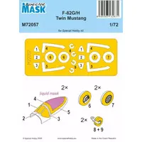 1/72 Scale Model Kit - Fighter aircraft model kits / North American F-82 Twin Mustang
