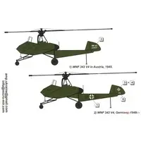 1/72 Scale Model Kit - Helicopter / Doblhoff WNF 342