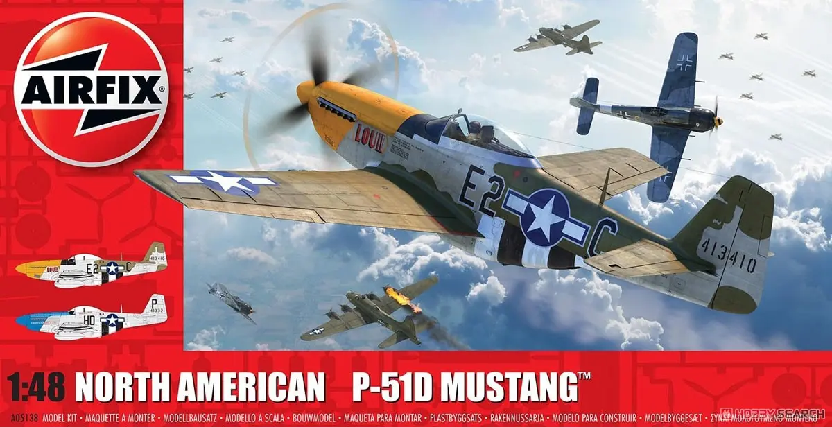 1/48 Scale Model Kit - Fighter aircraft model kits / North American P-51 Mustang