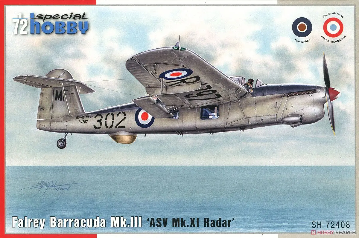 1/72 Scale Model Kit - Torpedo bomber / Fairey Barracuda