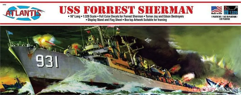 1/320 Scale Model Kit - Warship plastic model kit / USS Forrest Sherman