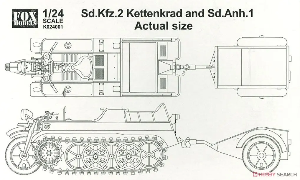 1/24 Scale Model Kit - Tank / Sd.Kfz. 2 Kettenkrad
