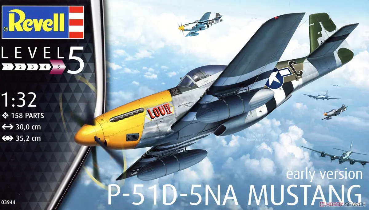 1/32 Scale Model Kit - Fighter aircraft model kits / North American P-51 Mustang