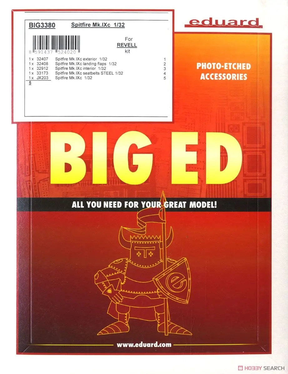 1/32 Scale Model Kit - Detail-Up Parts / Supermarine Spitfire