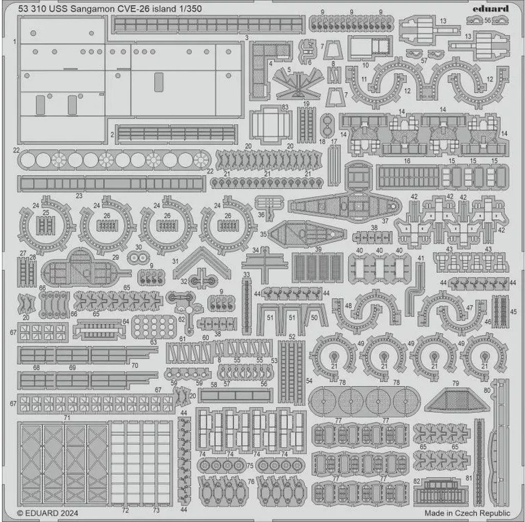 1/350 Scale Model Kit - Etching parts