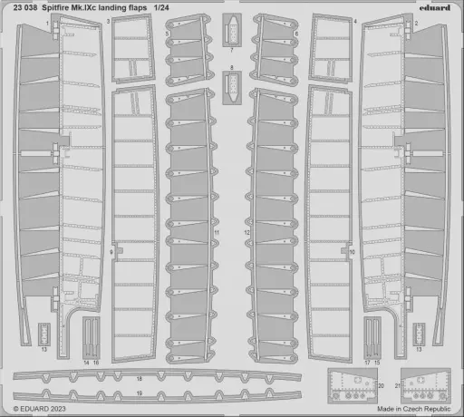 1/24 Scale Model Kit - Etching parts / Supermarine Spitfire
