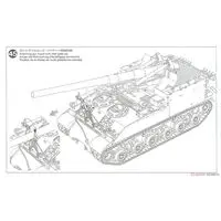 1/35 SCALE U.S. SELF-PROPELLED 155mm GUN M40 Model Kit