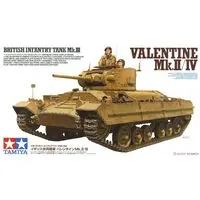 1/35 SCALE BRITISH INFANTRY TANK Mk.III VALENTINE Mk.II/IV Model Kit