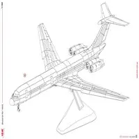 1/144 Scale Model Kit - Airliner