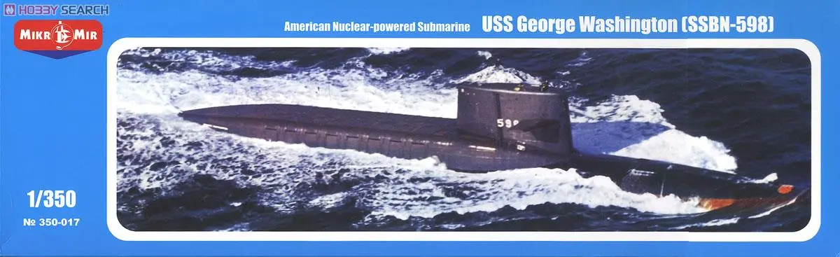 1/350 Scale Model Kit - Nuclear submarine