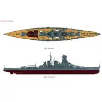I.J.N. BATTLE SHIP KIRISHIMA RETAKE Model Kit