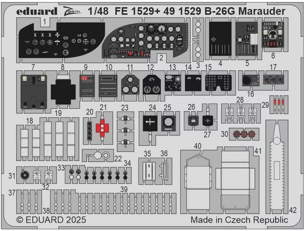 1/48 Scale Model Kit - Etching parts / Martin B-26 Marauder