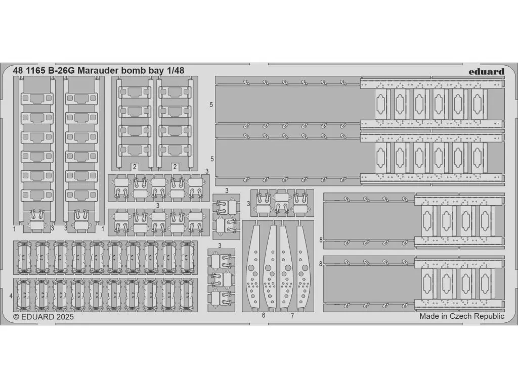 1/48 Scale Model Kit - Etching parts / Martin B-26 Marauder