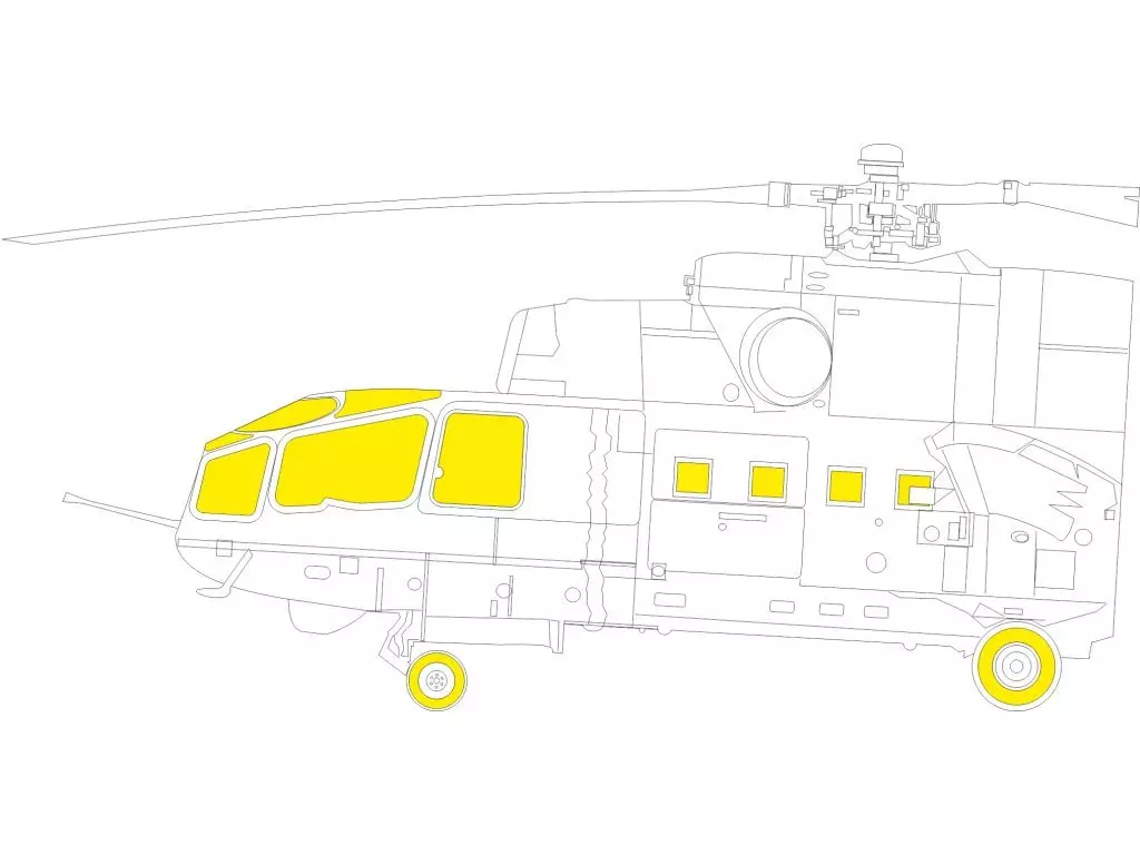 1/48 Scale Model Kit - Attack helicopter / Mil Mi-24
