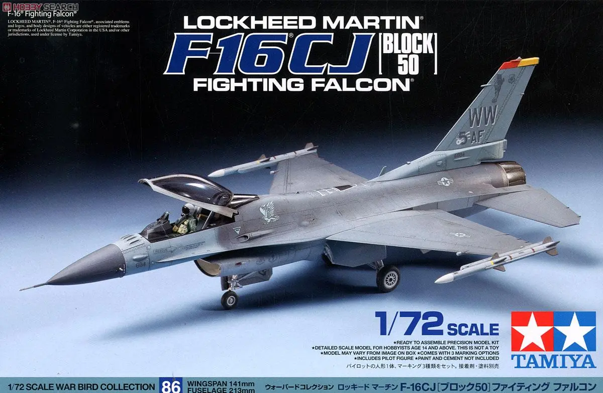 1/72 Scale Model Kit - WAR BIRD COLLECTION / F-16 Fighting Falcon