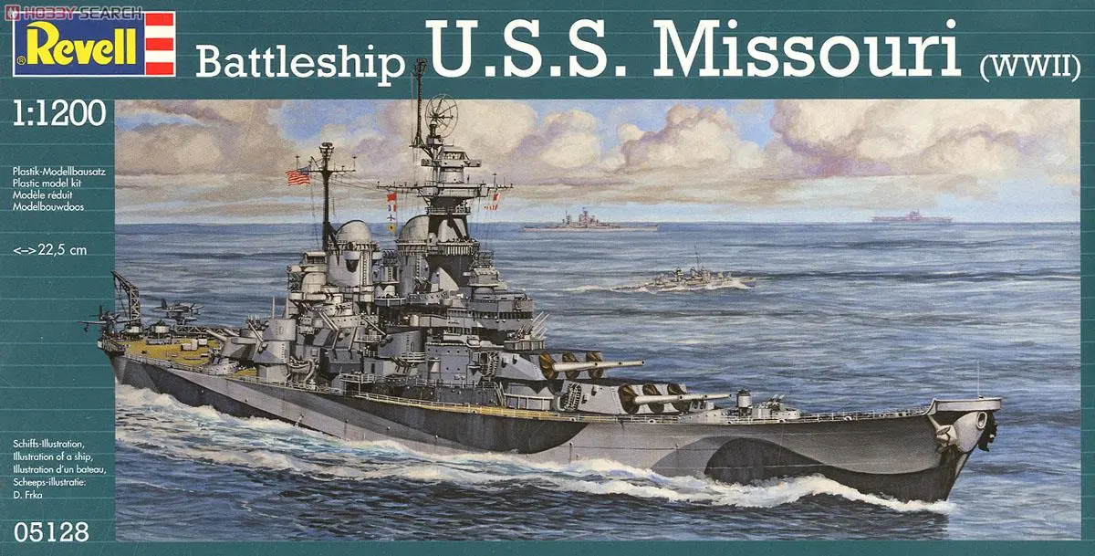 1/1200 Scale Model Kit - Warship plastic model kit / USS Missouri