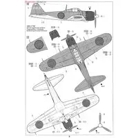 1/72 Scale Model Kit - WAR BIRD COLLECTION / Mitsubishi A6M Zero & Mitsubishi A6M5 Zero Fighter Type 52