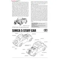 1/35 SCALE SIMCA 5 STAFF CAR (GERMAN ARMY) Model Kit
