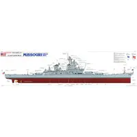 1/350 Scale Model Kit - Warship plastic model kit / USS Missouri
