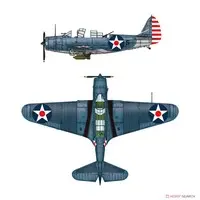 1/48 Scale Model Kit - Torpedo bomber / Douglas TBD Devastator