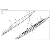 1/350 Scale Model Kit - Submarine
