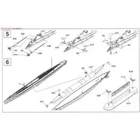 1/350 Scale Model Kit - Submarine