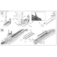 1/350 Scale Model Kit - Submarine