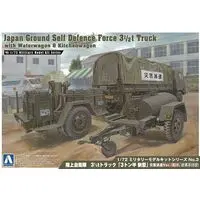JAPAN GROUND SELF DEFENSE FORCE 3 1/2T TRUCK WITH WATERWAGON&KITCHENWAGON Model Kit