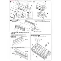 JAPAN GROUND SELF DEFENSE FORCE 3 1/2T TRUCK WITH WATERWAGON&KITCHENWAGON Model Kit