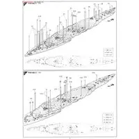 1/350 Scale Model Kit - Warship plastic model kit / Japanese battleship Yamashiro