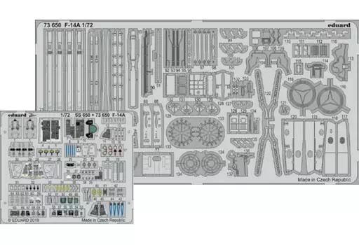 1/72 Scale Model Kit - Etching parts / F-14