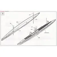 1/350 Scale Model Kit - Submarine