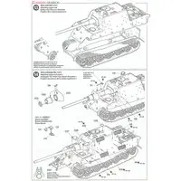 1/48 SCALE GERMAN HEAVY TANK DESTROYER JAGDTIGER EARLY PRODUCTION Model Kit