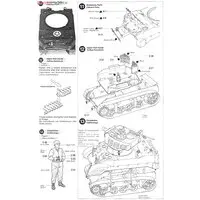 1/35 SCALE U.S. HOWITZER MOTOR CARRIAGE M8 "AWAITING ORDERS" SET (w/3 FIGURES) Model Kit