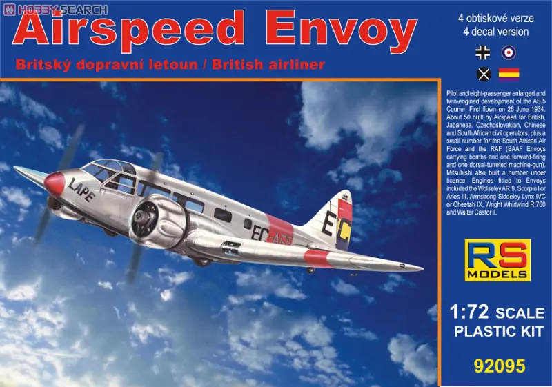1/72 Scale Model Kit - Airliner / Airspeed Envoy