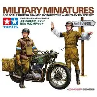 1/35 SCALE BRITISH BSA M20 MOTORCYCLE w/MILITARY POLICE SET Model Kit