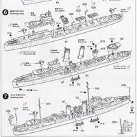 1/700 SCALE BRITISH BATTLE CRUISER HOOD & E CLASS DESTROYER (BATTLE OF THE DENMARK STRAIT) Model Kit