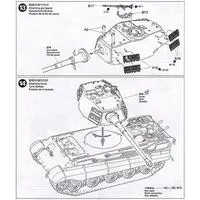 1/48 SCALE GERMAN KING TIGER "PRODUCTION TURRET" Model Kit