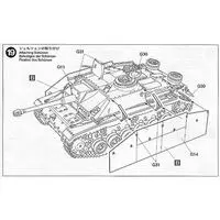 1/48 SCALE GERMAN Sturmgeschutz III Ausf.G EARLY VERSION Model Kit