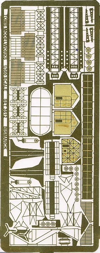 1/350 Scale Model Kit - Etching parts / German battleship Bismarck