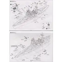 1/350 Scale Model Kit - Warship plastic model kit / Mutsu & Japanese battleship Nagato